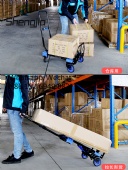 New multifunctional vehicle-mounted flatbed trolley, household trailer hand truck, folding portable transport truck