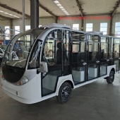 Mini Bus Company 11 Passenger EV Sightseeing Car Utility Vehicles Small Electric Shuttle Bus for Sale