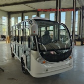 Mini Bus Company 11 Passenger EV Sightseeing Car Utility Vehicles Small Electric Shuttle Bus for Sale