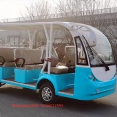 New Model Electric Sightseeing Bus with 11 Passenger Lead-Acid Battery Shuttle Mini Car