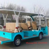 New Model Electric Sightseeing Bus with 11 Passenger Lead-Acid Battery Shuttle Mini Car