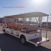 New Model Electric Sightseeing Bus with 11 Passenger Lead-Acid Battery Shuttle Mini Car