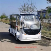 Open Model Bus Seats 11 Electric Sightseeing Car Mini Tourist Bus