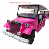 China 5kw Motor 4 Row 11 Seats Electric Classic Sightseeing Cart