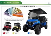 Factory direct sales 4+2 golf cart powerful 4 wheel 6 seater electric golf cart