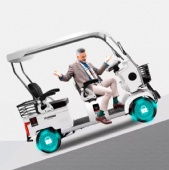 Four-wheel electric E900 second generation elderly mobility scooter female pick up children's panoramic panoramic car