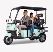 Minibus H30 electric tricycle with shed for elderly people to pick up children, passenger and cargo dual-purpose new national standard electric vehicle