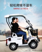 lithium battery two-person mobility scooter for the elderly four-wheel electric battery car for the elderly family shuttle children sightseeing car Mini bus E20