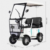 customizable electric scooter to pick up children, small three-seater with a canopy mini bus, four-wheel electric vehicle