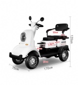 M2 electric four-wheeler for the elderly household sightseeing car to pick up children battery car for the elderly