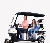 H30 electric tricycle with shed for elderly people to pick up children, passenger and cargo dual-purpose new national standard electric vehicle