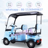 New modified small bus M5 elderly mobility scooter electric four-wheeler new home pick up children sightseeing elderly car with shed