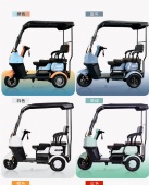 New Small bus electric three-wheeled with shed H40 adult pick-up children battery car