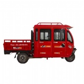 Semi-covered transport tricycle cargo electric delivery tricycle