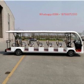 2024 new luxury resort, park, factory, hotel 11-seater 72V electric sightseeing car